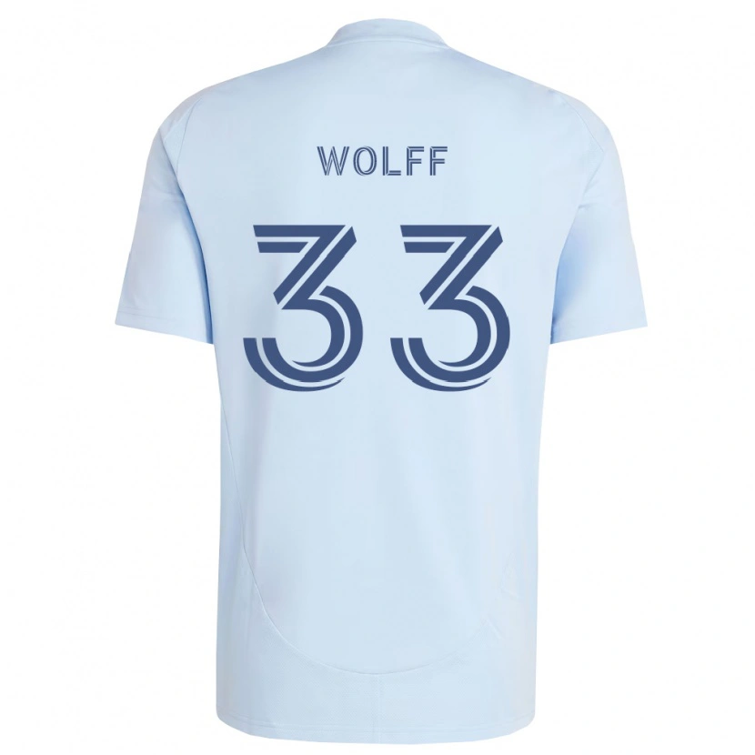 Danxen Hombre Camiseta Owen Wolff #33 Azul Claro Gris Claro 1ª Equipación 2026/27 La Camisa México