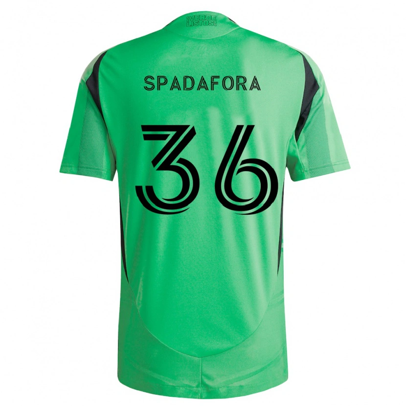 Danxen Hombre Camiseta Luke Spadafora #36 Verde Esmeralda Negro 1ª Equipación 2026/27 La Camisa México