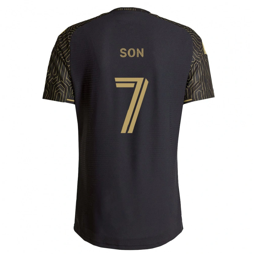 Danxen Hombre Camiseta Heung-Min Son #7 Marrón Negro 1ª Equipación 2026/27 La Camisa México