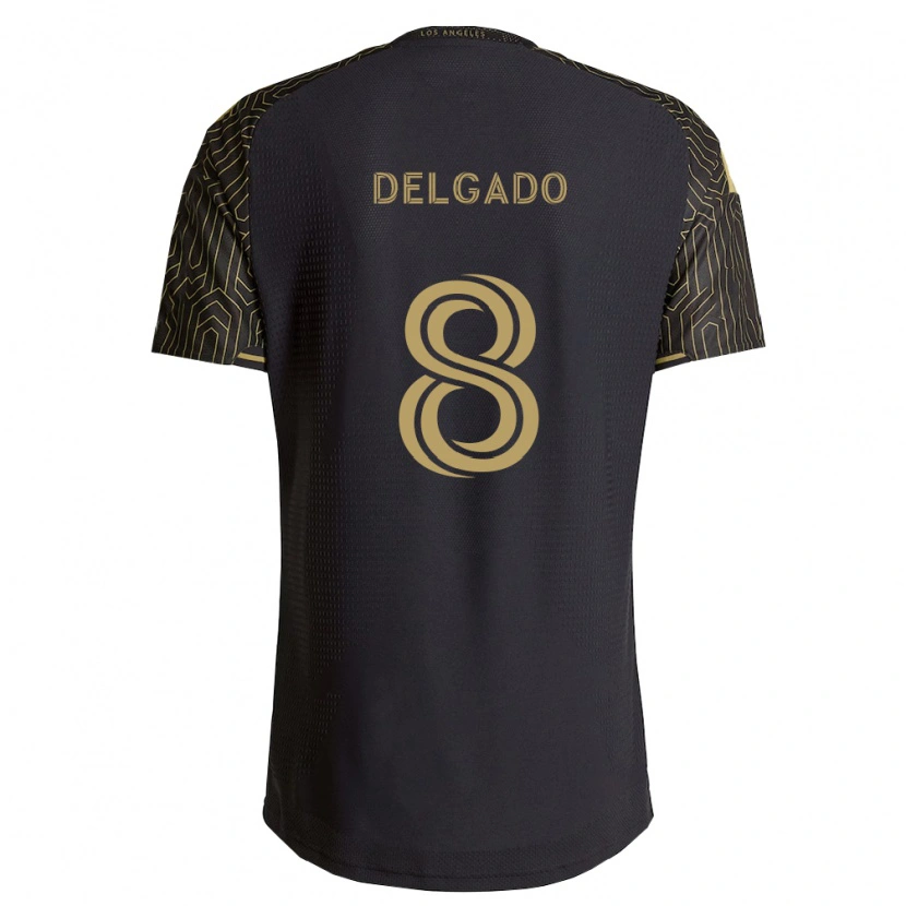 Danxen Hombre Camiseta Mark Delgado #8 Marrón Negro 1ª Equipación 2026/27 La Camisa México