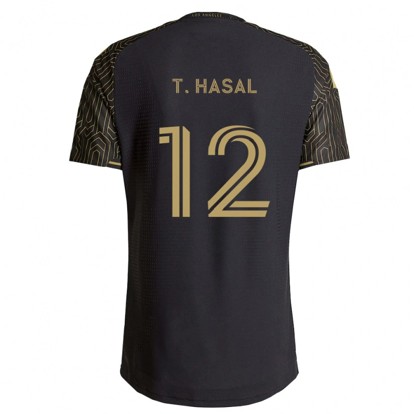Danxen Hombre Camiseta Thomas Hasal #12 Marrón Negro 1ª Equipación 2026/27 La Camisa México
