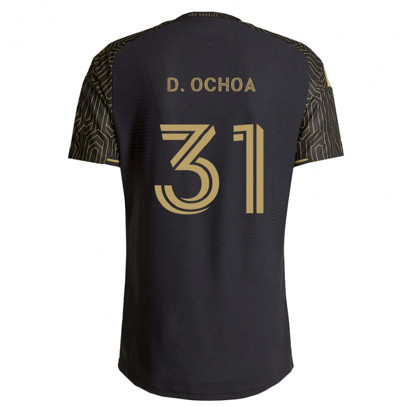 Danxen Hombre Camiseta David Ochoa #31 Marrón Negro 1ª Equipación 2026/27 La Camisa México