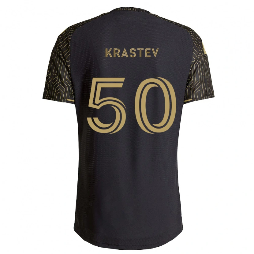 Danxen Hombre Camiseta Filip Krastev #50 Marrón Negro 1ª Equipación 2026/27 La Camisa México