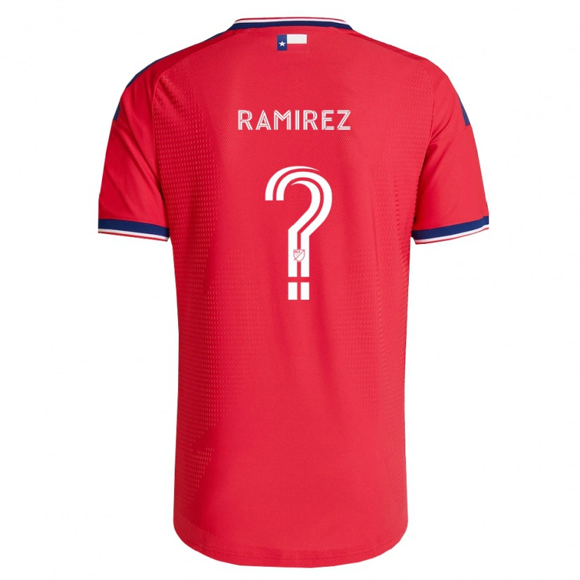 Danxen Hombre Camiseta Anthony Ramirez #0 Rojo Azul Blanco 1ª Equipación 2026/27 La Camisa México