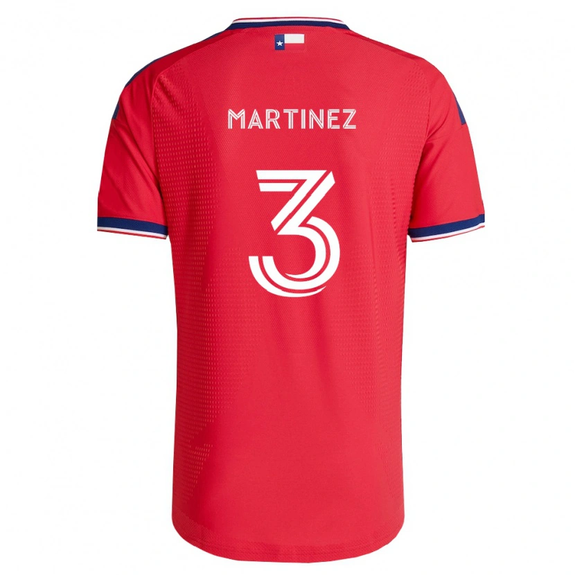 Danxen Hombre Camiseta José Antonio Martínez #3 Rojo Azul Blanco 1ª Equipación 2026/27 La Camisa México