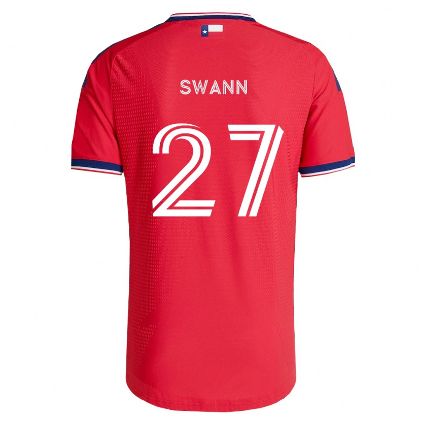 Danxen Hombre Camiseta Caleb Swann #27 Rojo Azul Blanco 1ª Equipación 2026/27 La Camisa México