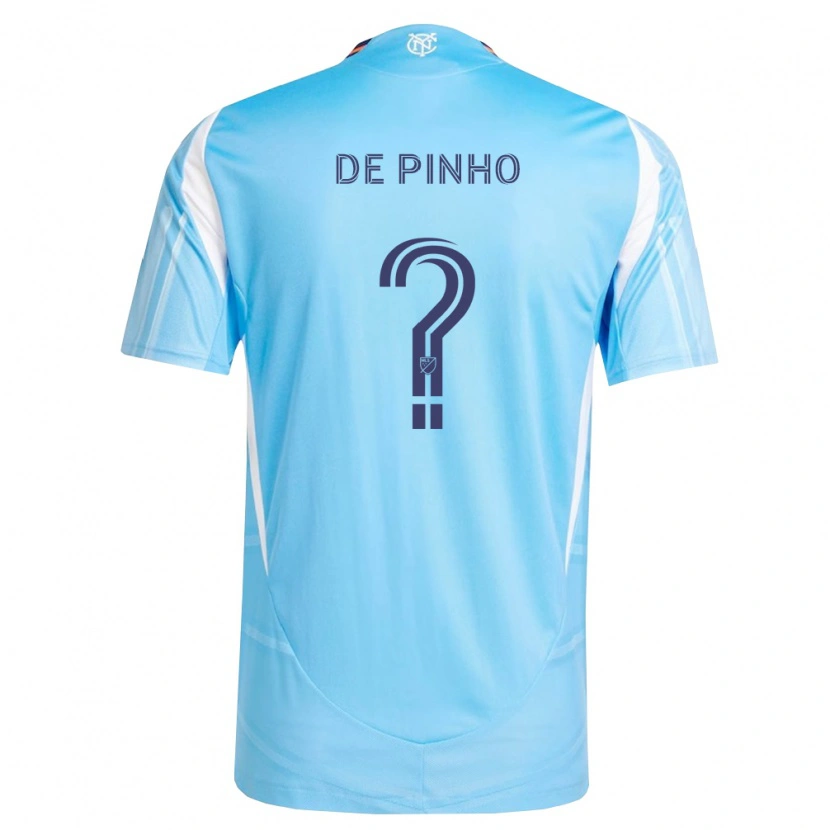 Danxen Hombre Camiseta Lucas De Pinho #0 Azul Cielo Blanco 1ª Equipación 2026/27 La Camisa México