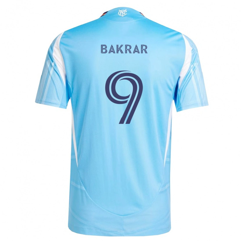Danxen Hombre Camiseta Monsef Bakrar #9 Azul Cielo Blanco 1ª Equipación 2026/27 La Camisa México