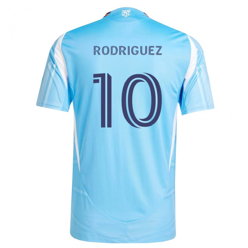 Danxen Hombre Camiseta Santiago Rodríguez #10 Azul Cielo Blanco 1ª Equipación 2026/27 La Camisa México