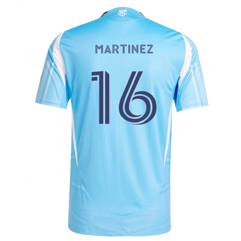 Danxen Hombre Camiseta Alonso Martínez #16 Azul Cielo Blanco 1ª Equipación 2026/27 La Camisa México