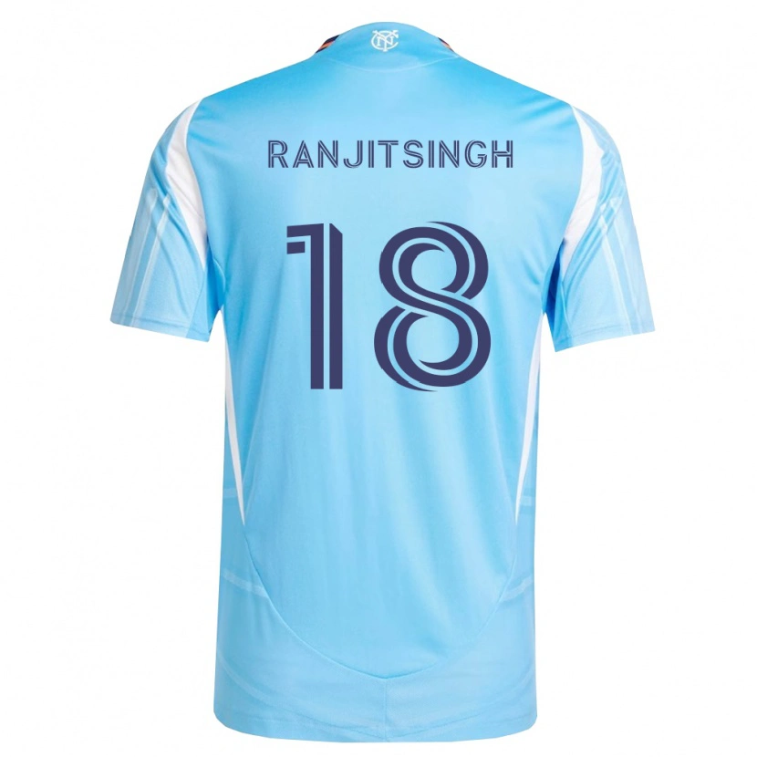 Danxen Hombre Camiseta Greg Ranjitsingh #18 Azul Cielo Blanco 1ª Equipación 2026/27 La Camisa México