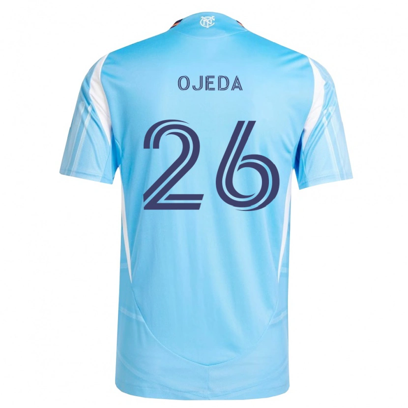 Danxen Hombre Camiseta Agustín Ojeda #26 Azul Cielo Blanco 1ª Equipación 2026/27 La Camisa México