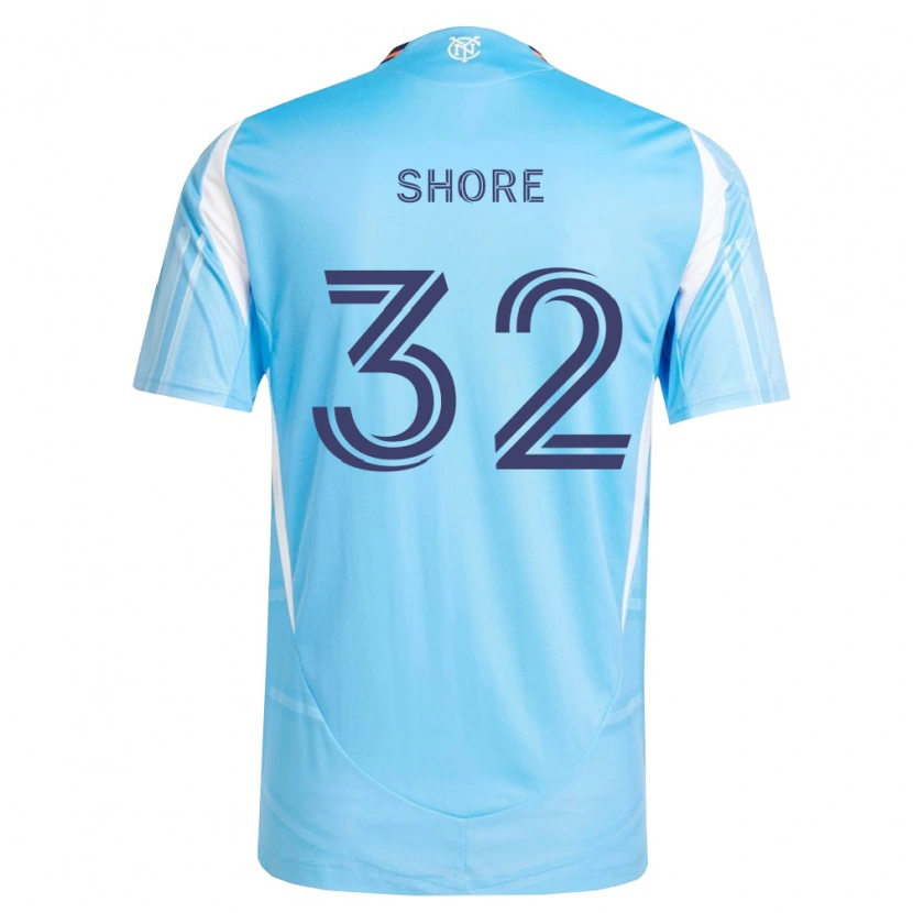 Danxen Hombre Camiseta Jonathan Shore #32 Azul Cielo Blanco 1ª Equipación 2026/27 La Camisa México