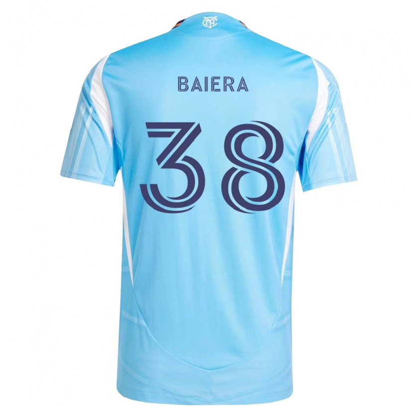 Danxen Hombre Camiseta Drew Baiera #38 Azul Cielo Blanco 1ª Equipación 2026/27 La Camisa México