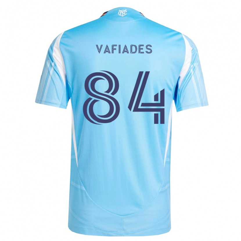 Danxen Hombre Camiseta Niccolo Vafiades #84 Azul Cielo Blanco 1ª Equipación 2026/27 La Camisa México