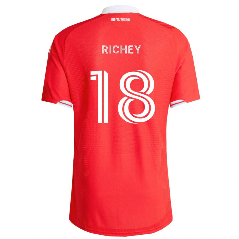 Danxen Hombre Camiseta Spencer Richey #18 Rojo Azul Profundo Blanco 1ª Equipación 2026/27 La Camisa México