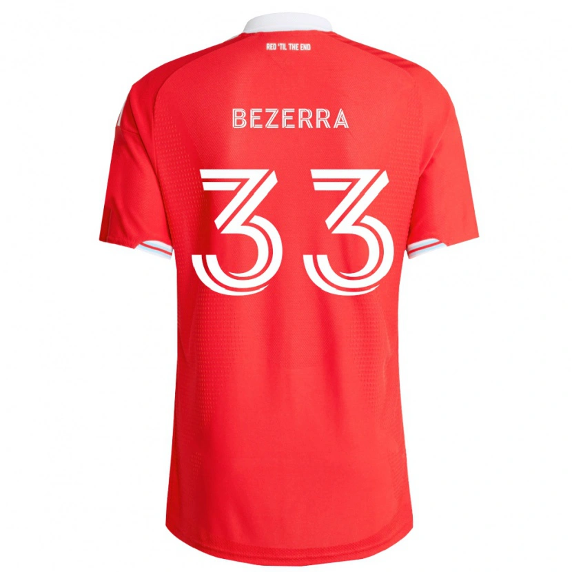 Danxen Hombre Camiseta Victor Bezerra #33 Rojo Azul Profundo Blanco 1ª Equipación 2026/27 La Camisa México