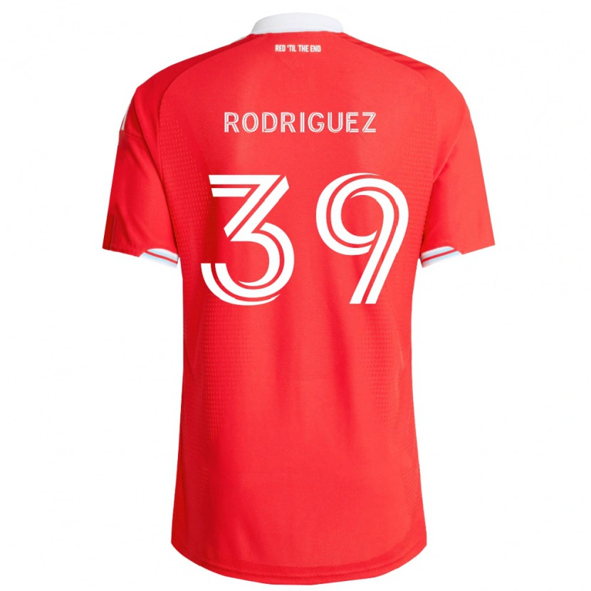Danxen Hombre Camiseta Allan Rodriguez #39 Rojo Azul Profundo Blanco 1ª Equipación 2026/27 La Camisa México