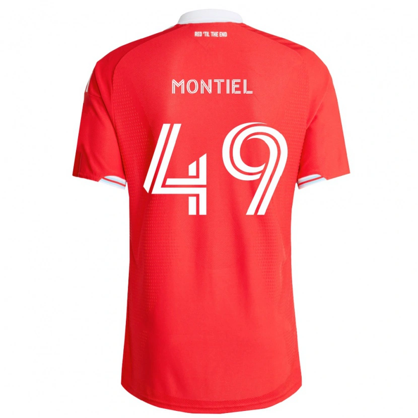 Danxen Hombre Camiseta Jhonier Montiel #49 Rojo Azul Profundo Blanco 1ª Equipación 2026/27 La Camisa México
