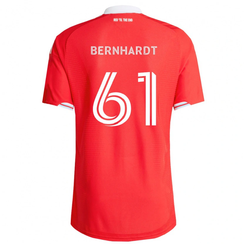 Danxen Hombre Camiseta Harrison Bernhardt #61 Rojo Azul Profundo Blanco 1ª Equipación 2026/27 La Camisa México