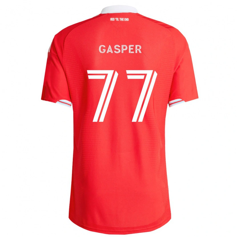 Danxen Hombre Camiseta Chase Gasper #77 Rojo Azul Profundo Blanco 1ª Equipación 2026/27 La Camisa México