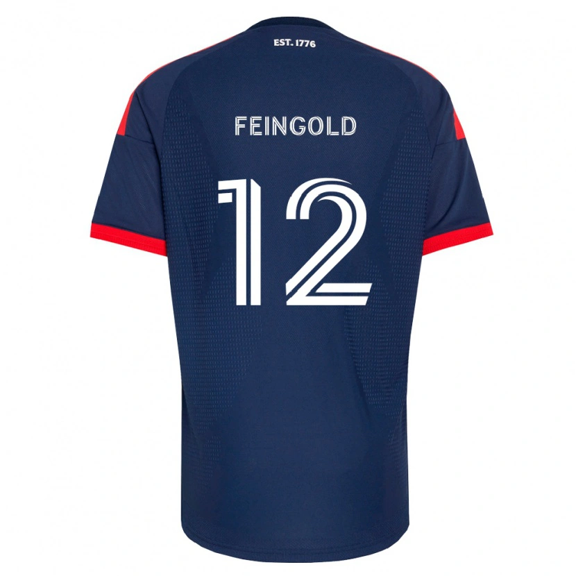 Danxen Hombre Camiseta Ilay Feingold #12 Azul Real Rojo Blanco 1ª Equipación 2026/27 La Camisa México
