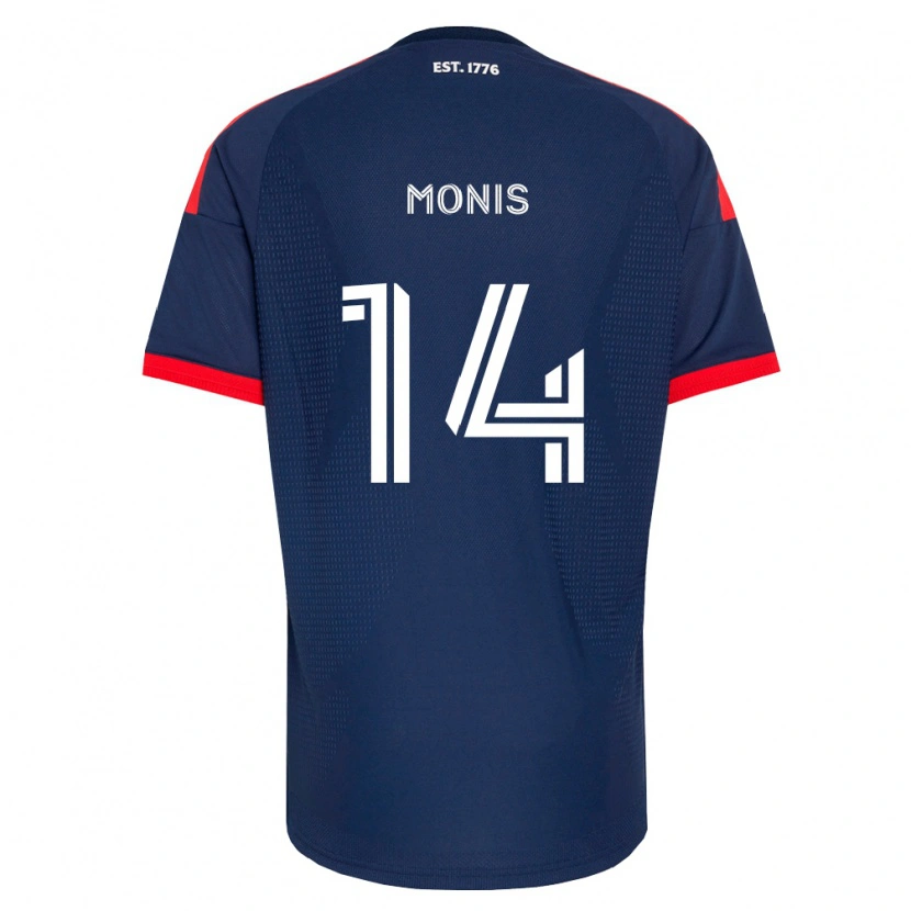 Danxen Hombre Camiseta Alex Monis #14 Azul Real Rojo Blanco 1ª Equipación 2026/27 La Camisa México