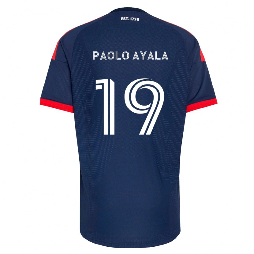 Danxen Hombre Camiseta Paolo Ayala #19 Azul Real Rojo Blanco 1ª Equipación 2026/27 La Camisa México