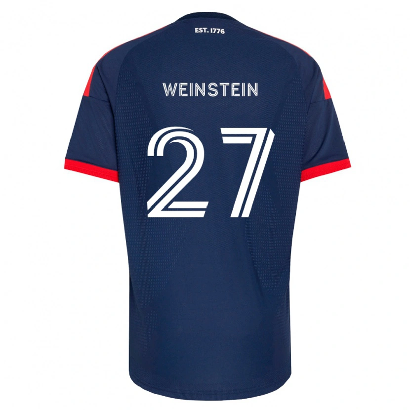 Danxen Hombre Camiseta Max Weinstein #27 Azul Real Rojo Blanco 1ª Equipación 2026/27 La Camisa México