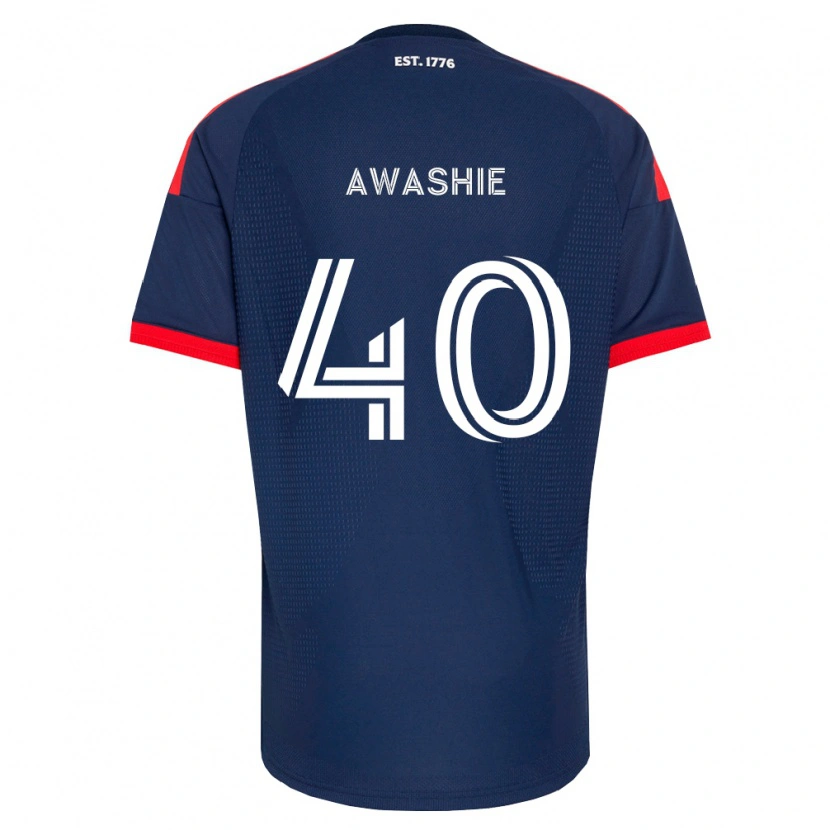 Danxen Hombre Camiseta Ben Awashie #40 Azul Real Rojo Blanco 1ª Equipación 2026/27 La Camisa México