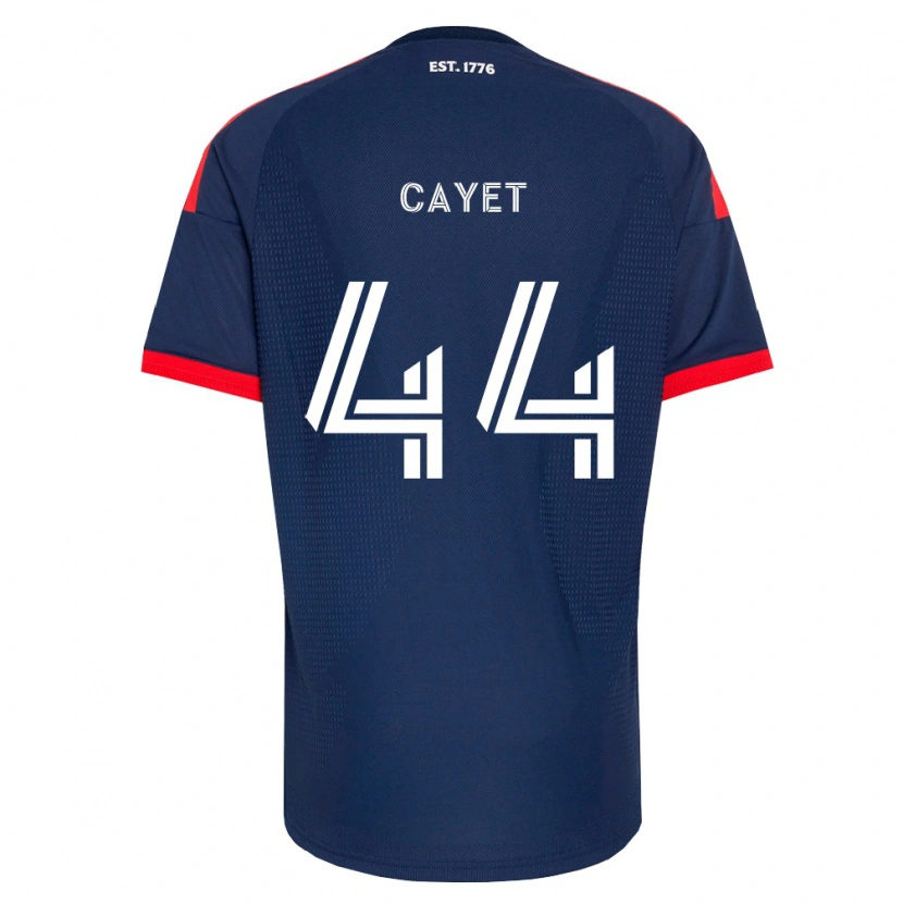 Danxen Hombre Camiseta Pierre Cayet #44 Azul Real Rojo Blanco 1ª Equipación 2026/27 La Camisa México