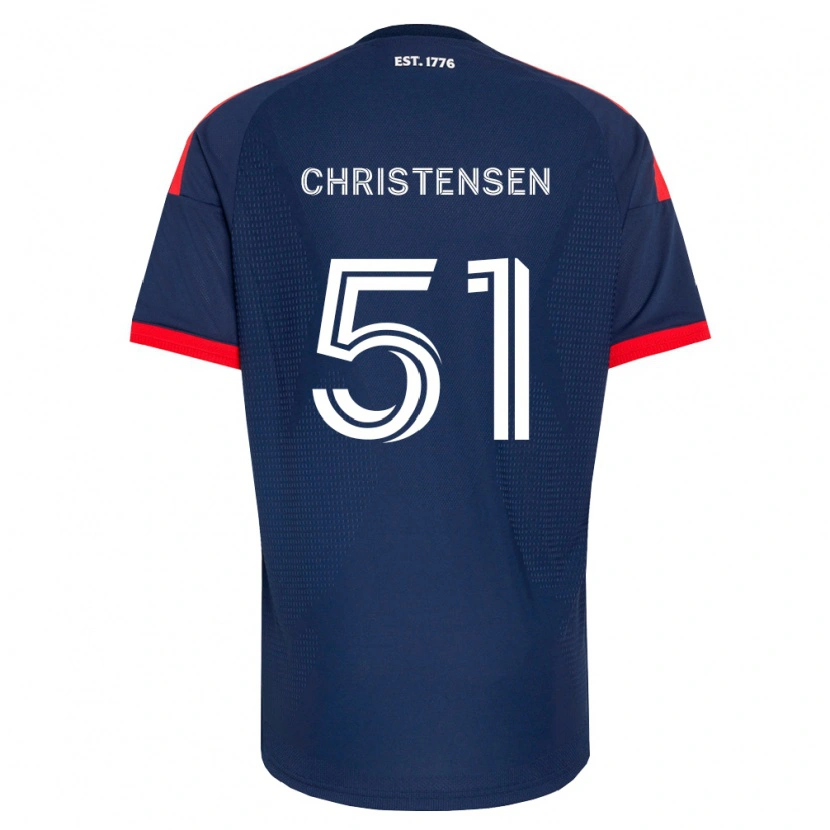 Danxen Hombre Camiseta Kevin Christensen #51 Azul Real Rojo Blanco 1ª Equipación 2026/27 La Camisa México