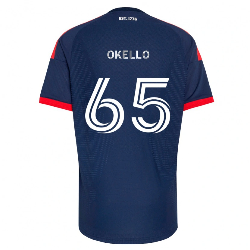 Danxen Hombre Camiseta Noble Okello #65 Azul Real Rojo Blanco 1ª Equipación 2026/27 La Camisa México