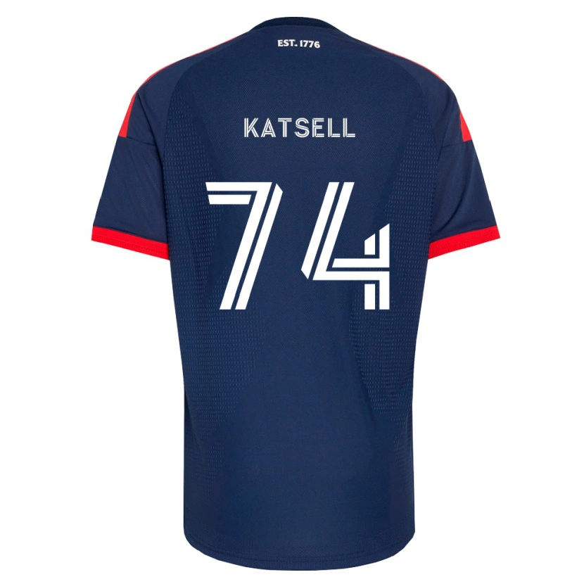 Danxen Hombre Camiseta Levi Katsell #74 Azul Real Rojo Blanco 1ª Equipación 2026/27 La Camisa México