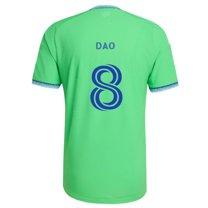 Danxen Hombre Camiseta Kaylee Dao #8 Verde Azul Claro 1ª Equipación 2026/27 La Camisa México