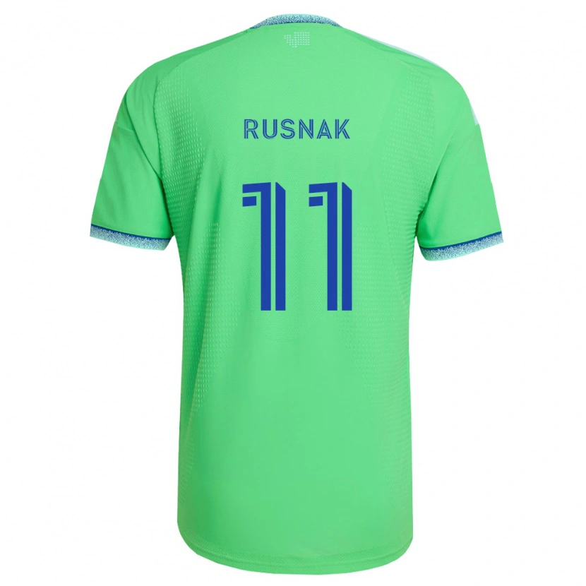 Danxen Hombre Camiseta Albert Rusnák #11 Verde Azul Claro 1ª Equipación 2026/27 La Camisa México