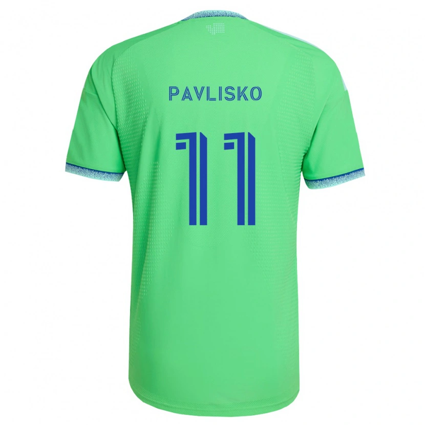 Danxen Hombre Camiseta Kirsten Pavlisko #11 Verde Azul Claro 1ª Equipación 2026/27 La Camisa México