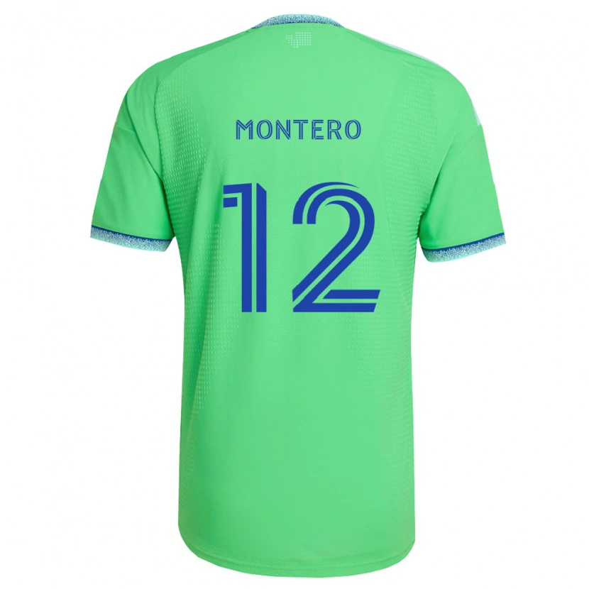 Danxen Hombre Camiseta Fredy Montero #12 Verde Azul Claro 1ª Equipación 2026/27 La Camisa México