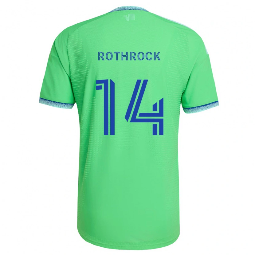 Danxen Hombre Camiseta Paul Rothrock #14 Verde Azul Claro 1ª Equipación 2026/27 La Camisa México