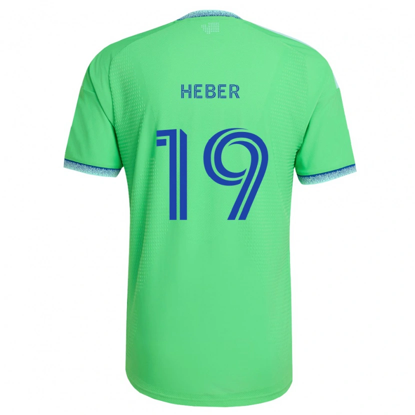 Danxen Hombre Camiseta Héber #19 Verde Azul Claro 1ª Equipación 2026/27 La Camisa México