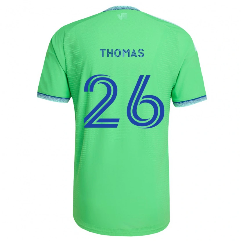 Danxen Hombre Camiseta Andrew Thomas #26 Verde Azul Claro 1ª Equipación 2026/27 La Camisa México