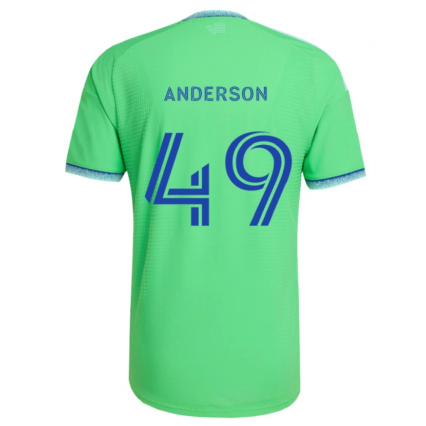 Danxen Hombre Camiseta Hunter Anderson #49 Verde Azul Claro 1ª Equipación 2026/27 La Camisa México