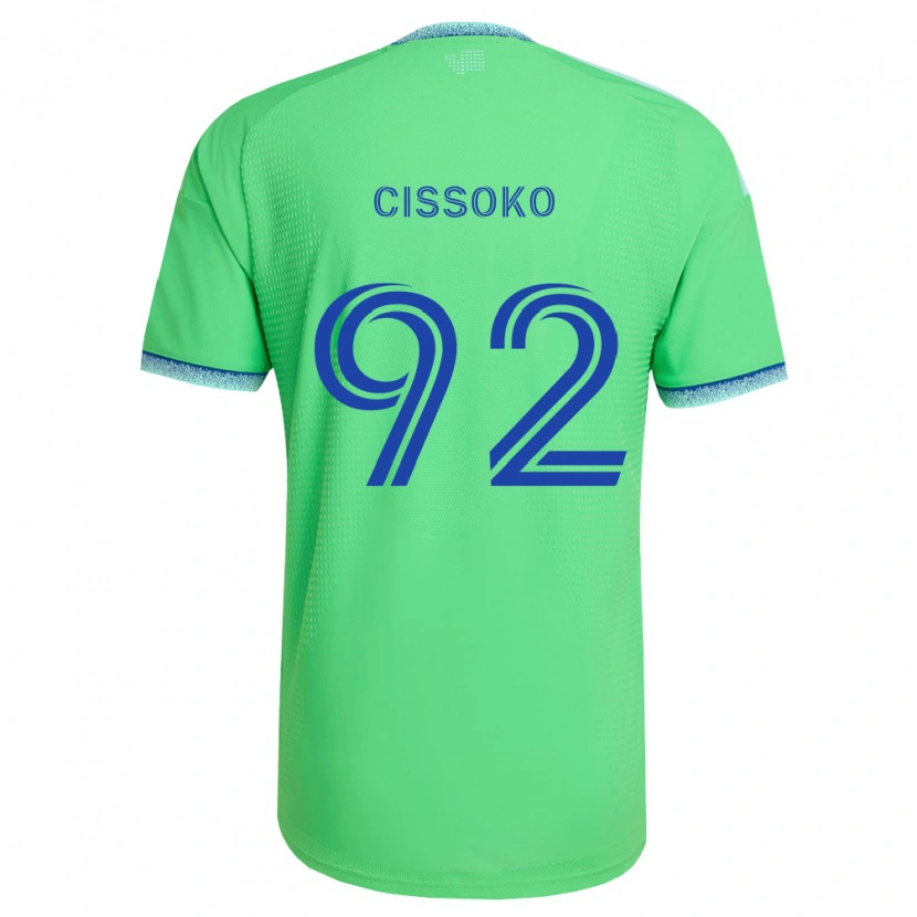 Danxen Hombre Camiseta Abdoulaye Cissoko #92 Verde Azul Claro 1ª Equipación 2026/27 La Camisa México