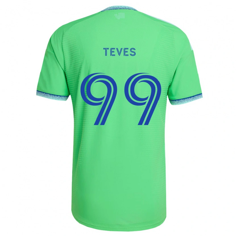 Danxen Hombre Camiseta Dylan Teves #99 Verde Azul Claro 1ª Equipación 2026/27 La Camisa México