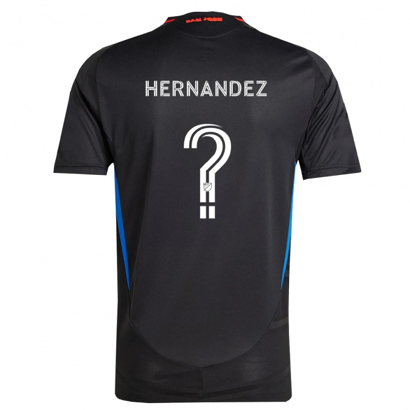 Danxen Hombre Camiseta Oliver Hernandez #0 Azul Blanco Negro 1ª Equipación 2026/27 La Camisa México