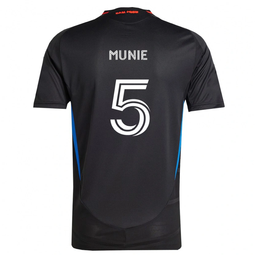 Danxen Hombre Camiseta Daniel Munie #5 Azul Blanco Negro 1ª Equipación 2026/27 La Camisa México