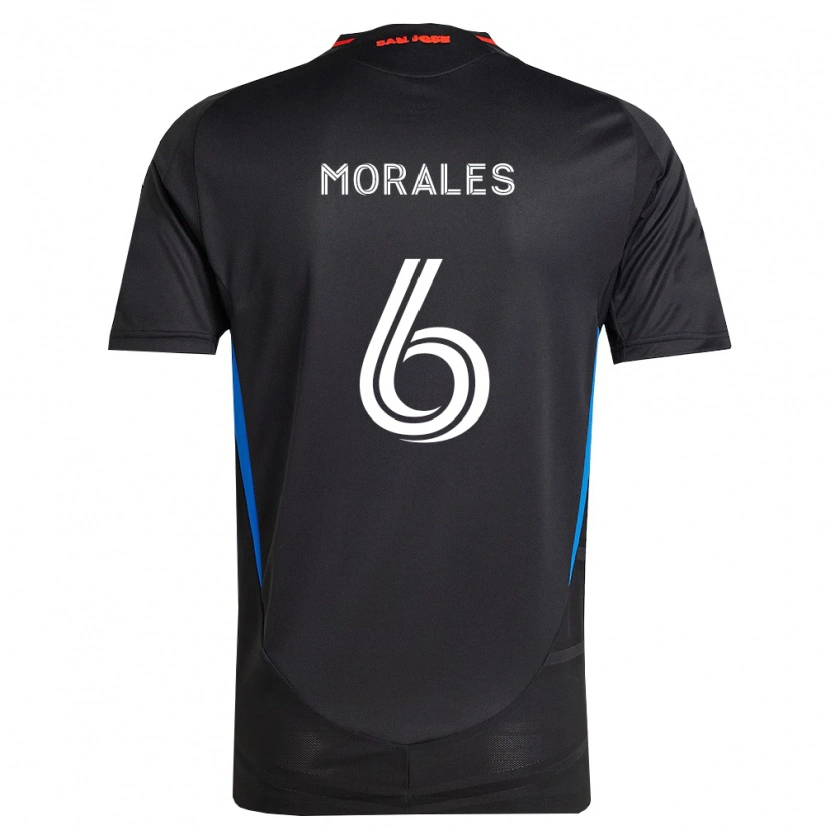 Danxen Hombre Camiseta Alfredo Morales #6 Azul Blanco Negro 1ª Equipación 2026/27 La Camisa México