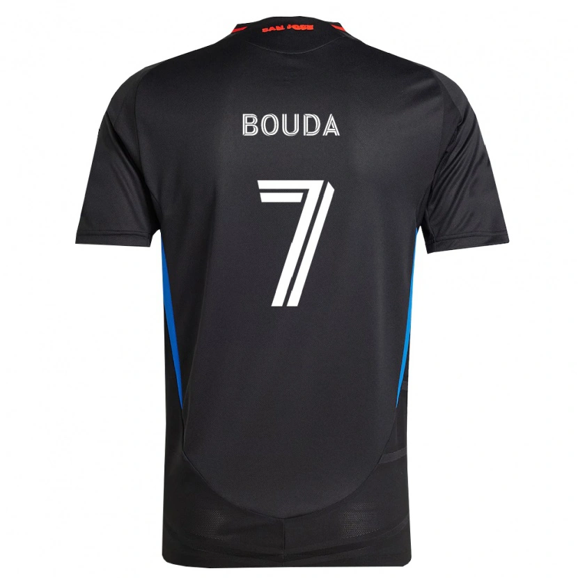 Danxen Hombre Camiseta Ousseni Bouda #7 Azul Blanco Negro 1ª Equipación 2026/27 La Camisa México