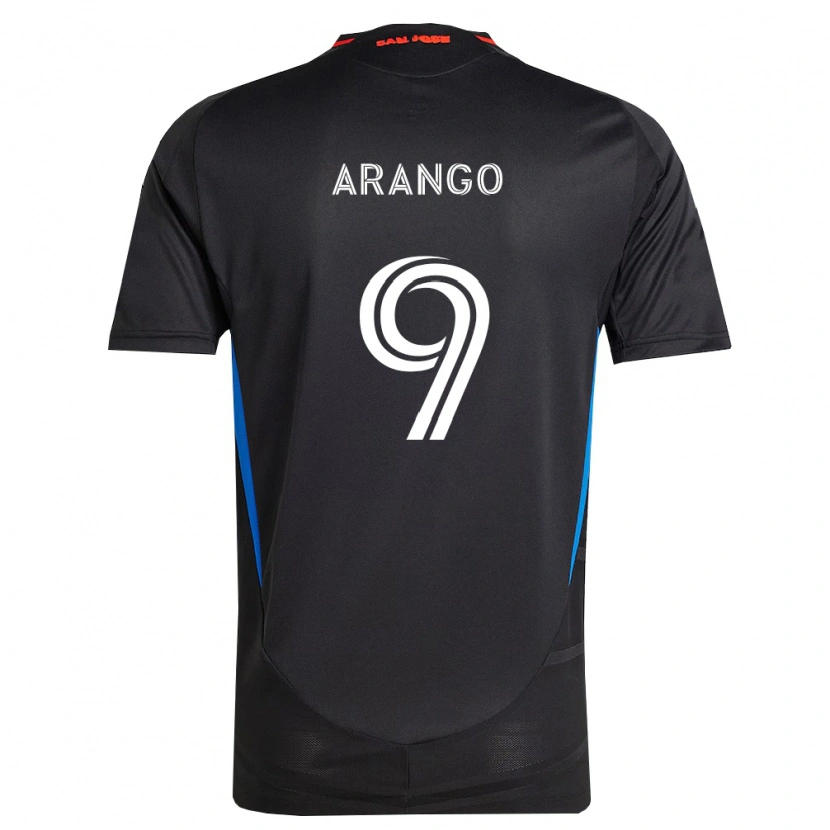 Danxen Hombre Camiseta Cristian Arango #9 Azul Blanco Negro 1ª Equipación 2026/27 La Camisa México