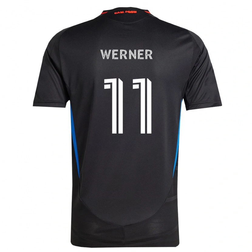 Danxen Hombre Camiseta Timo Werner #11 Azul Blanco Negro 1ª Equipación 2026/27 La Camisa México